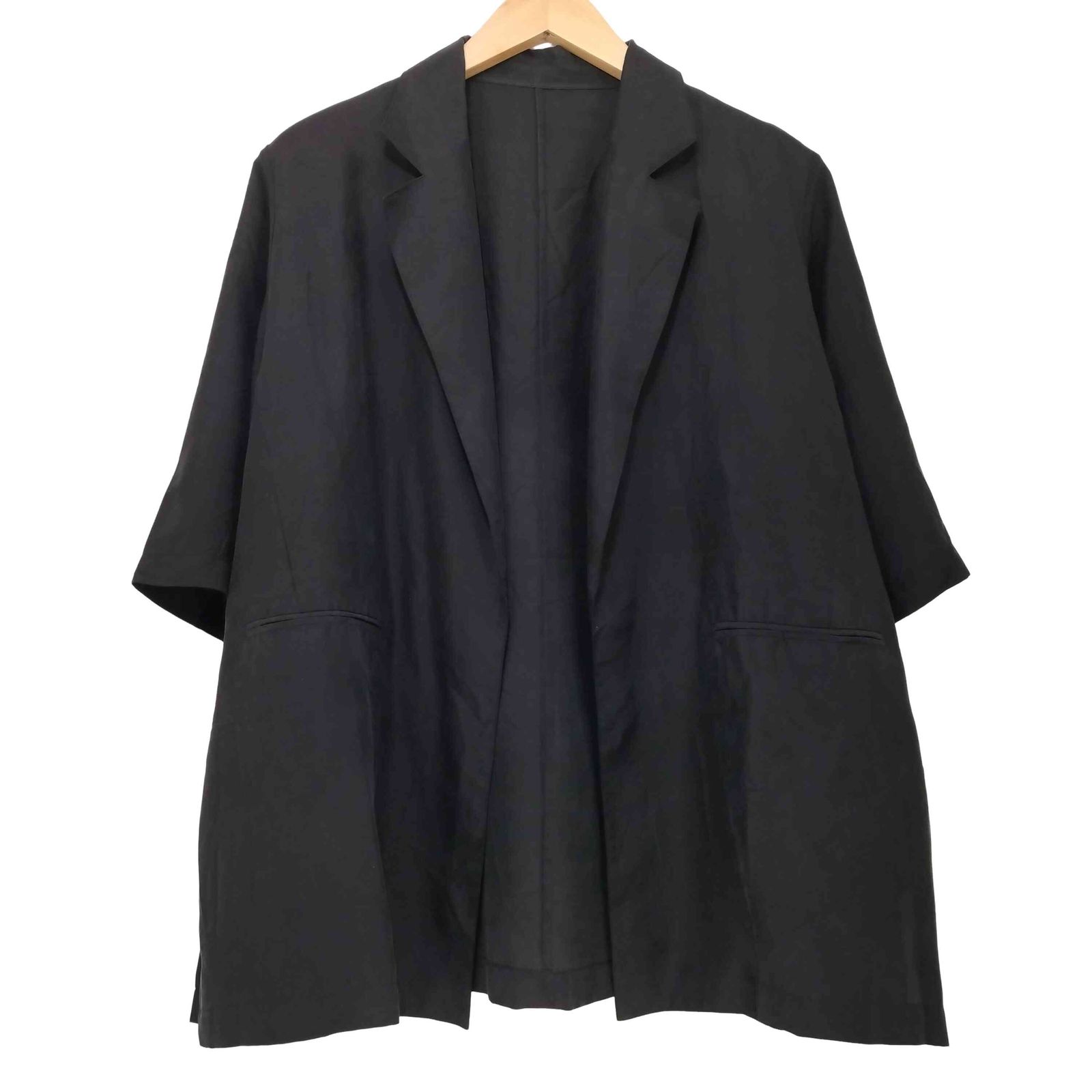 イエナ 24SS LIEN シルク クロップドスリーブジャケット 黒 ブラック イエナ IENA 24SS LIEN シルク クロップドスリーブジャケット