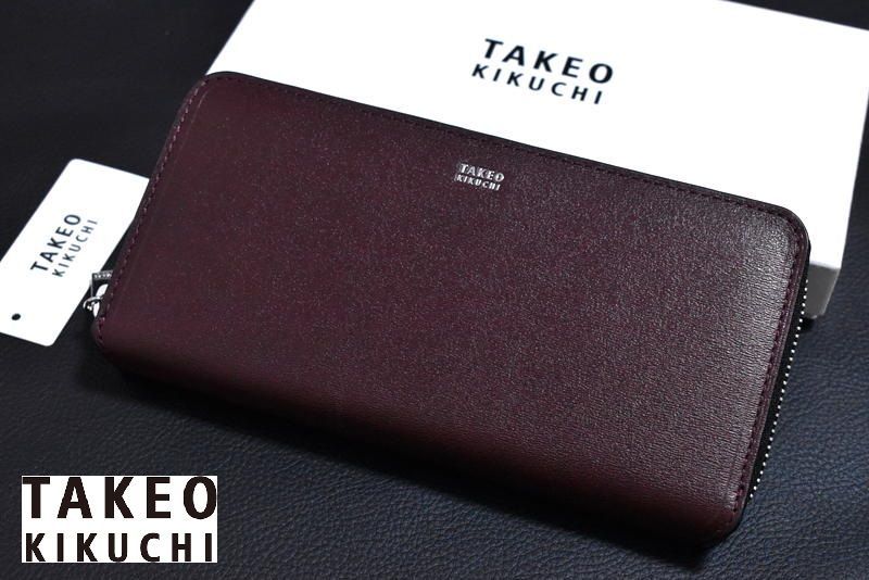定価2万4200円】新品 タケオキクチ【マックス】レザー ラウンド