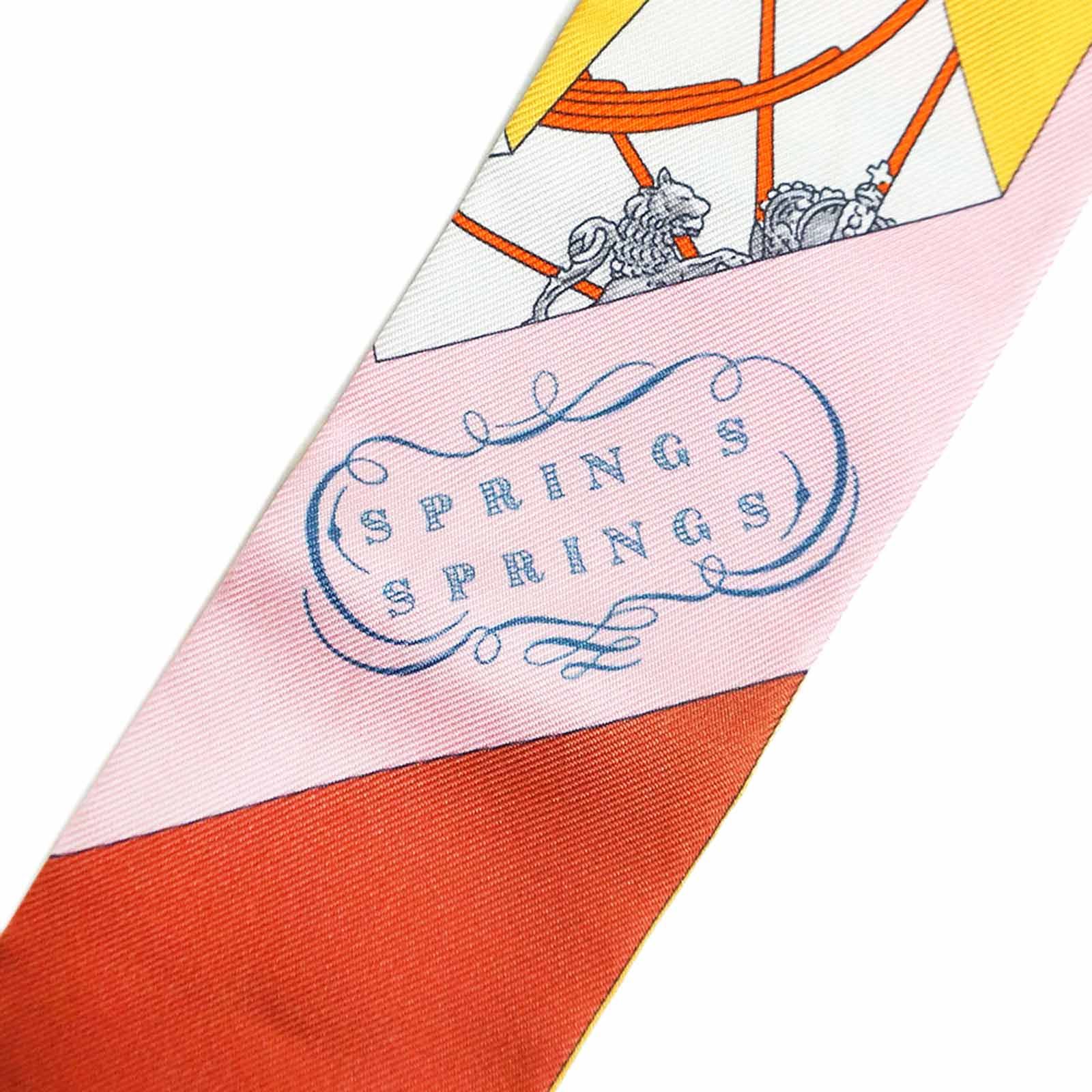 エルメス ツイリー Springs Springs スプリングスプリング シルク100