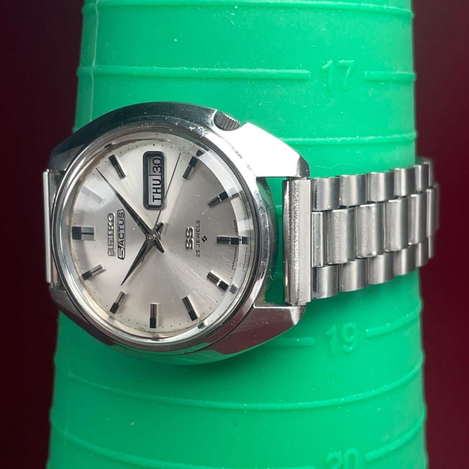 ☆1973年製 風防新品交換済 SEIKO セイコー 5 アクタス SS 自動巻