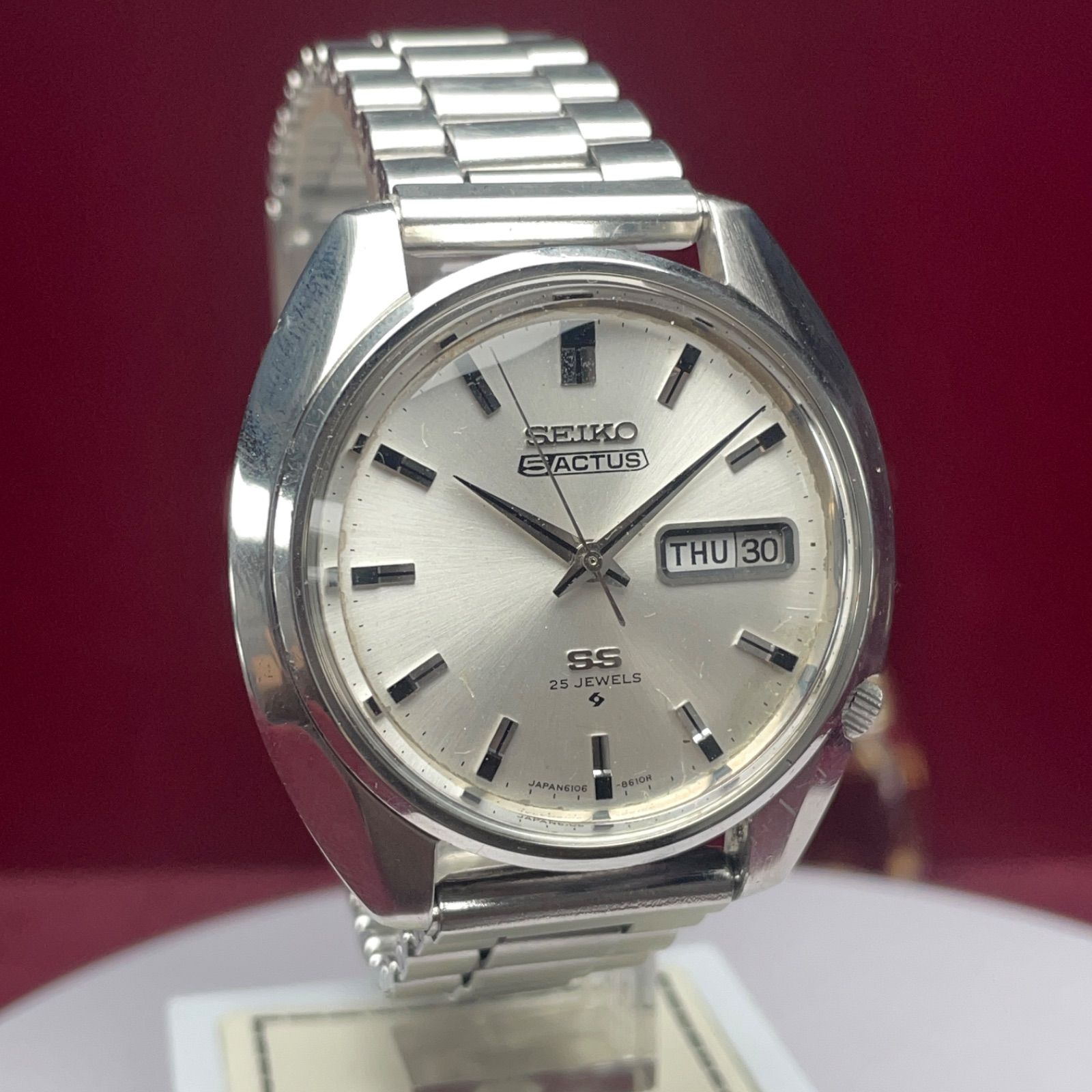 ☆1973年製 風防新品交換済 SEIKO セイコー 5 アクタス SS 自動巻