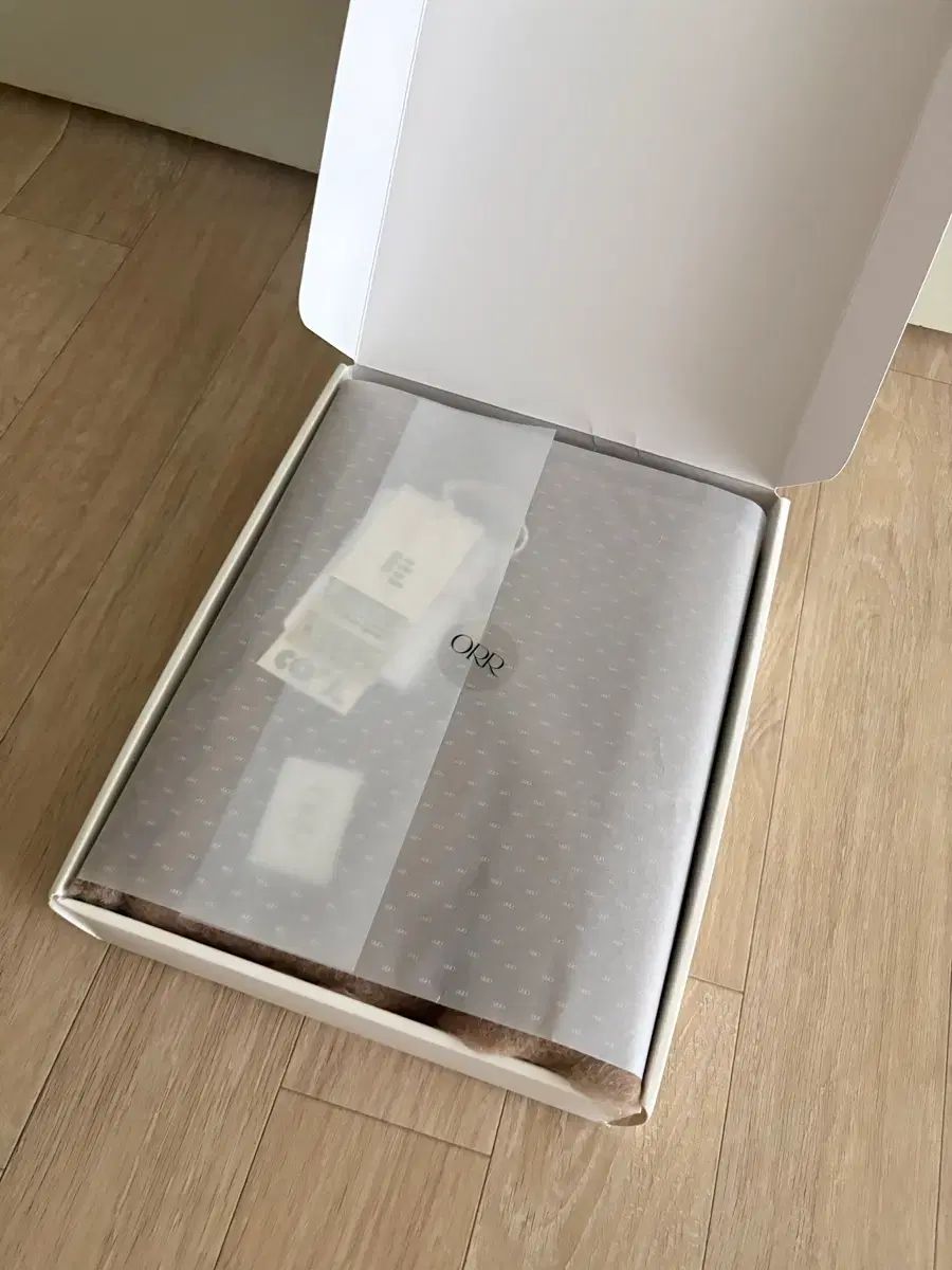 ORR ロゴ パータン マフラー ブラウン (新品)
