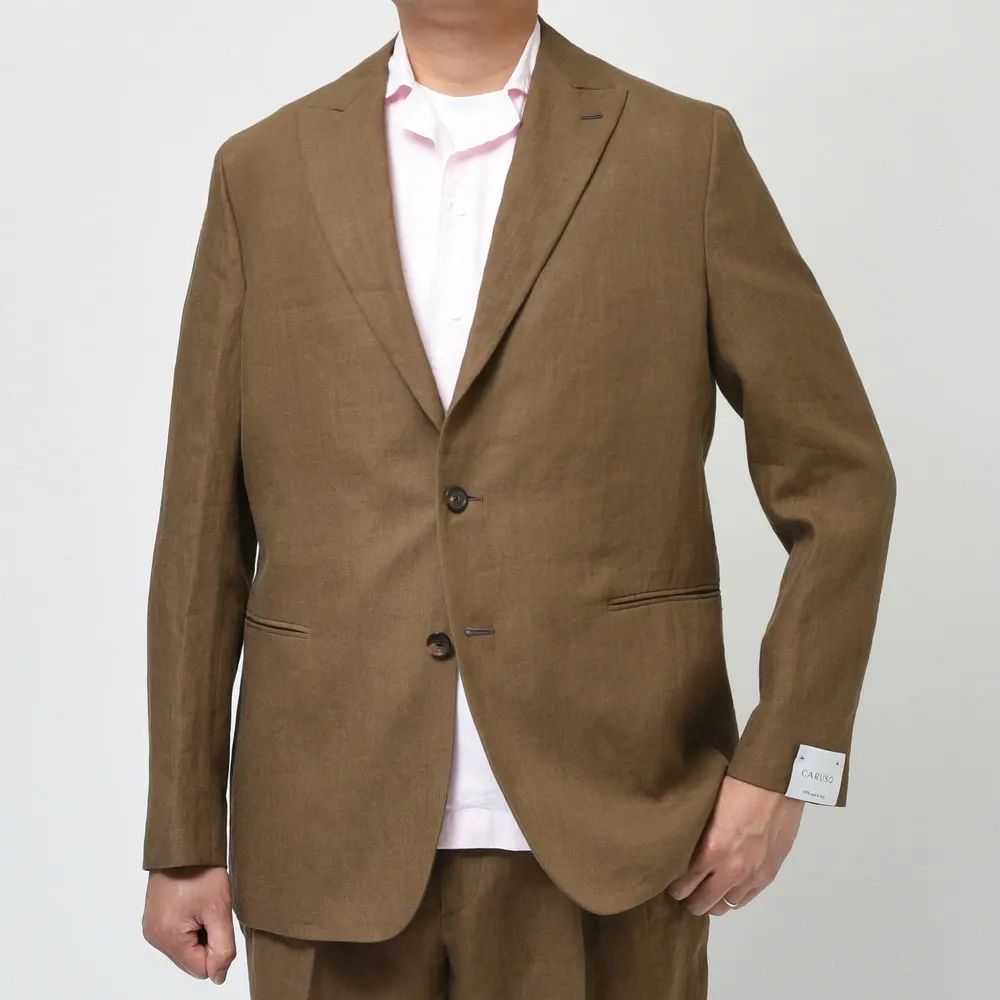 40%OFF】42サイズ CARUSO（カルーゾ） ZEROゼロ リネンソリッド2B