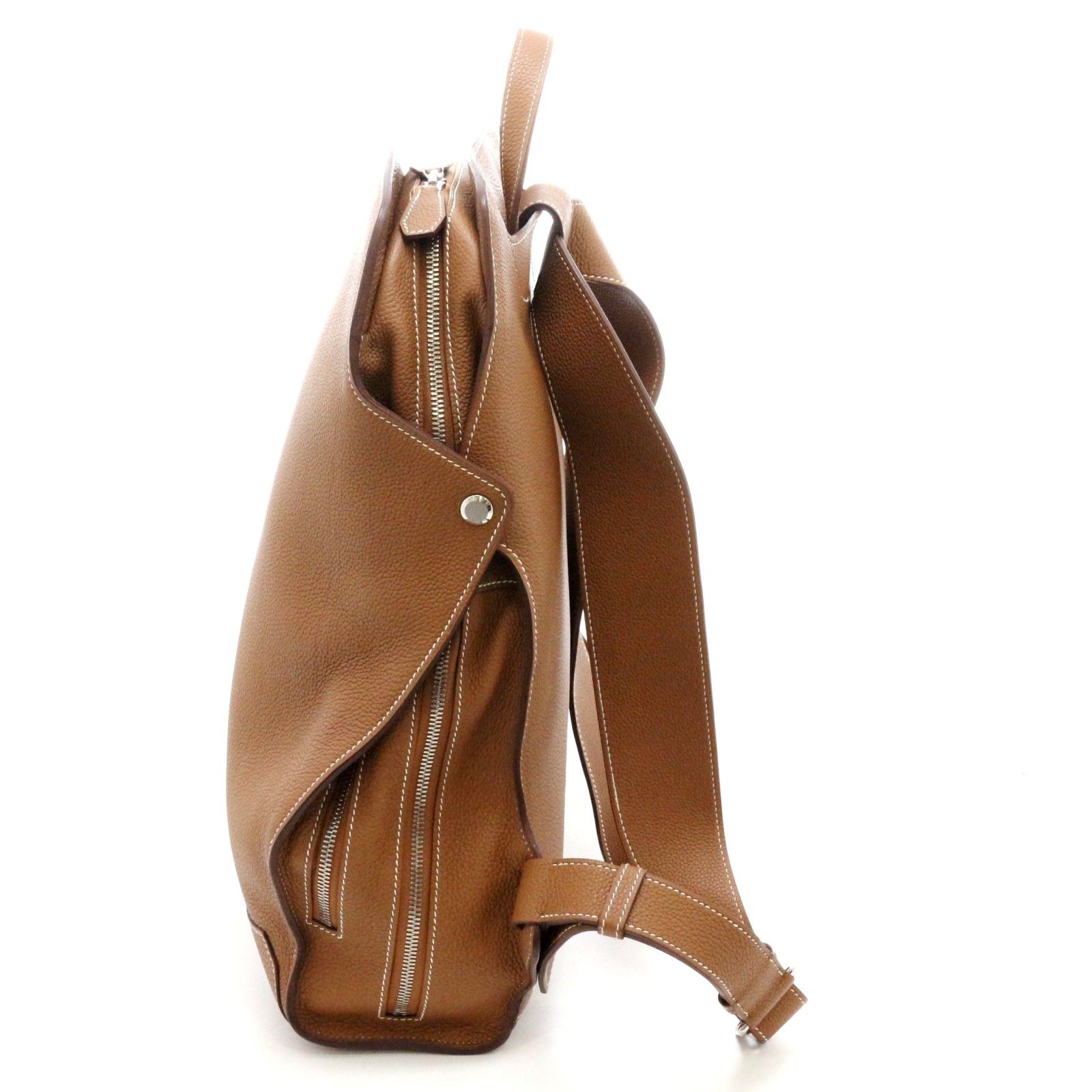 HERMES エルメス シティバッグ27 リュック・デイパック トゴ ゴールド