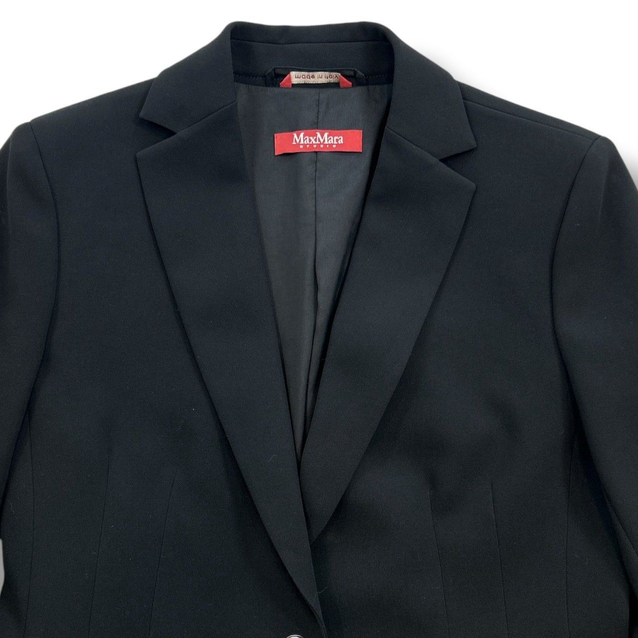 マックスマーラ ステュディオ セットアップ スーツ ジャケット ブラック 44 MaxMara STUDIO マックスマーラステュディオ テーラードジャケット