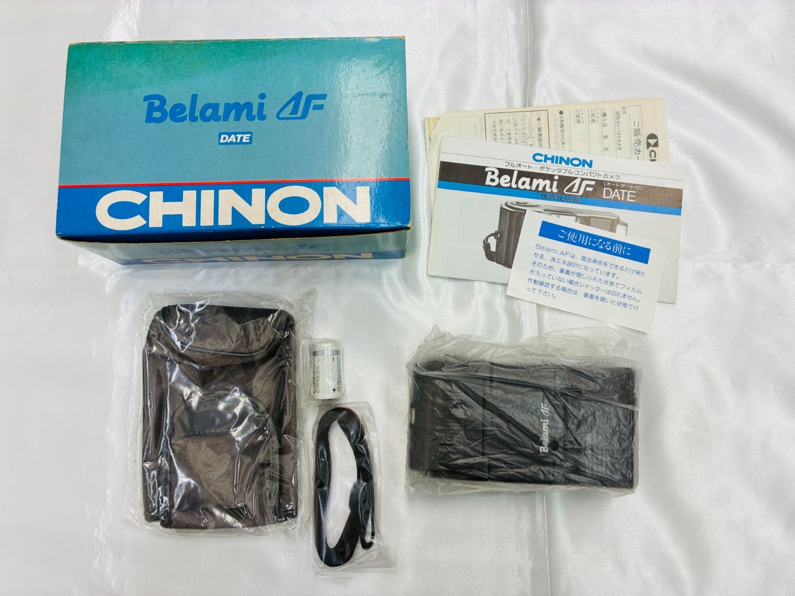 N 最終値下げ【動作未確認】CHINON Belami AF DATE フィルムカメラ 沈胴式 箱付き 備品付き