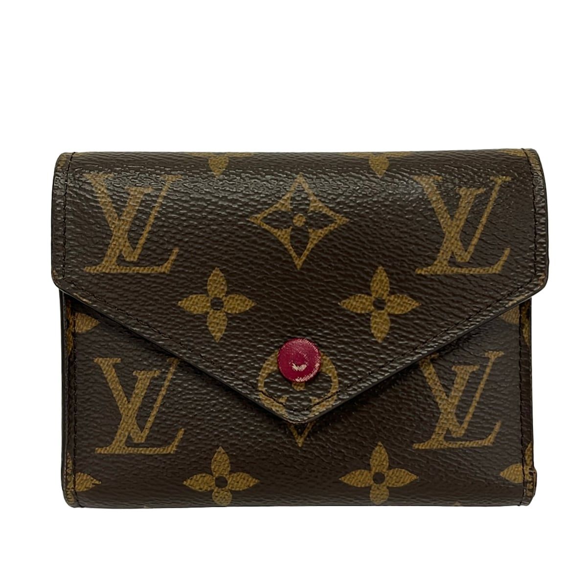 LOUIS VUITTON(ルイヴィトン) 3つ折り財布 モノグラム美品 ポルトフォイユ・ヴィクトリーヌ M41938 フューシャ