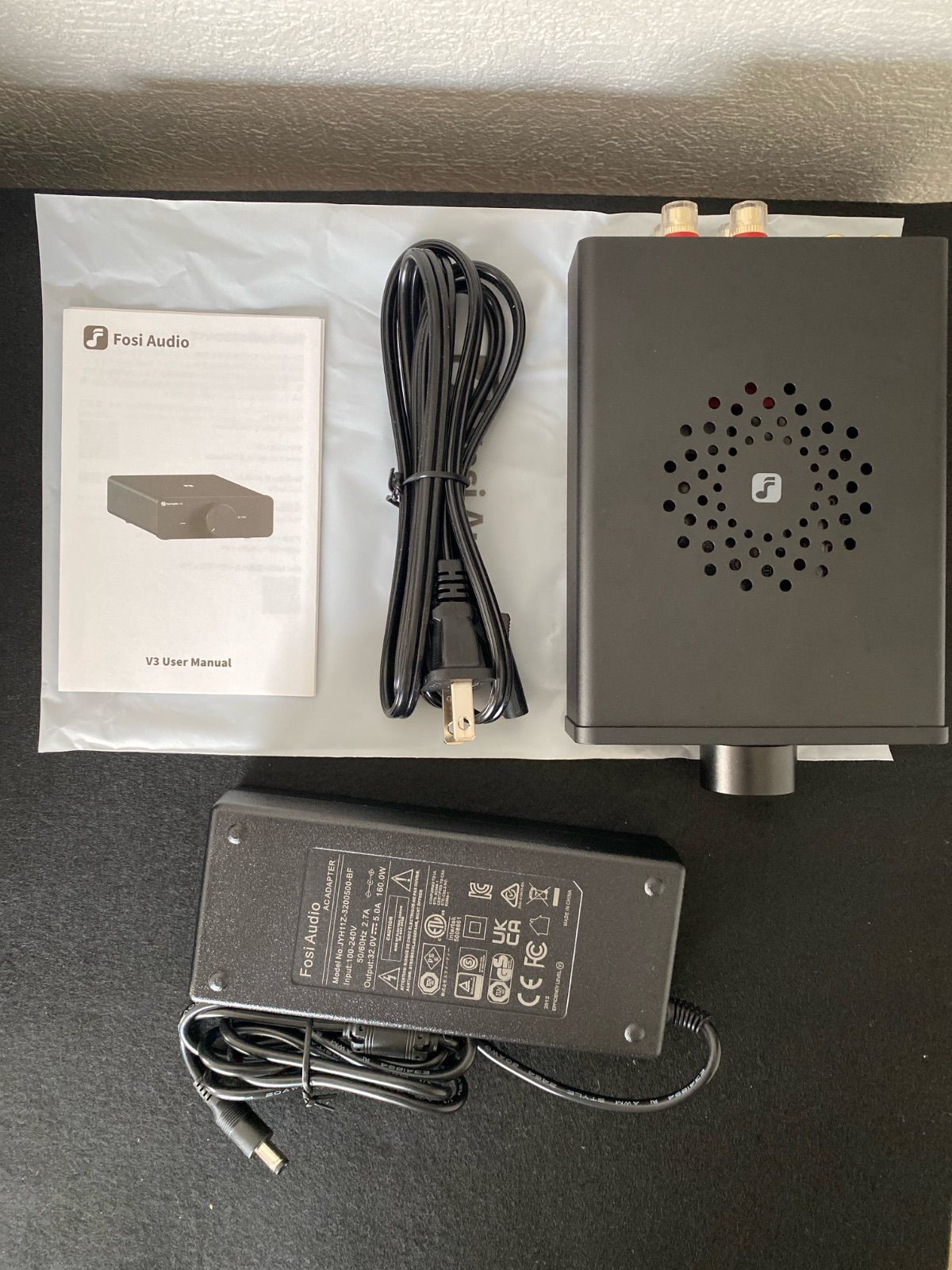 美品】Fosi Audio V3 ステレオパワーアンプ 32V/5A電源・箱付き - メルカリ