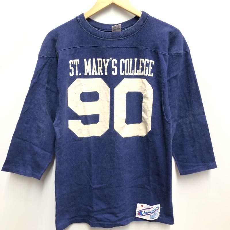 80s champion トリコタグ後期　フットボールティー　ナンバリングティー 中古】80s champion トリコタグ後期 ナンバリング90 フットボール五分