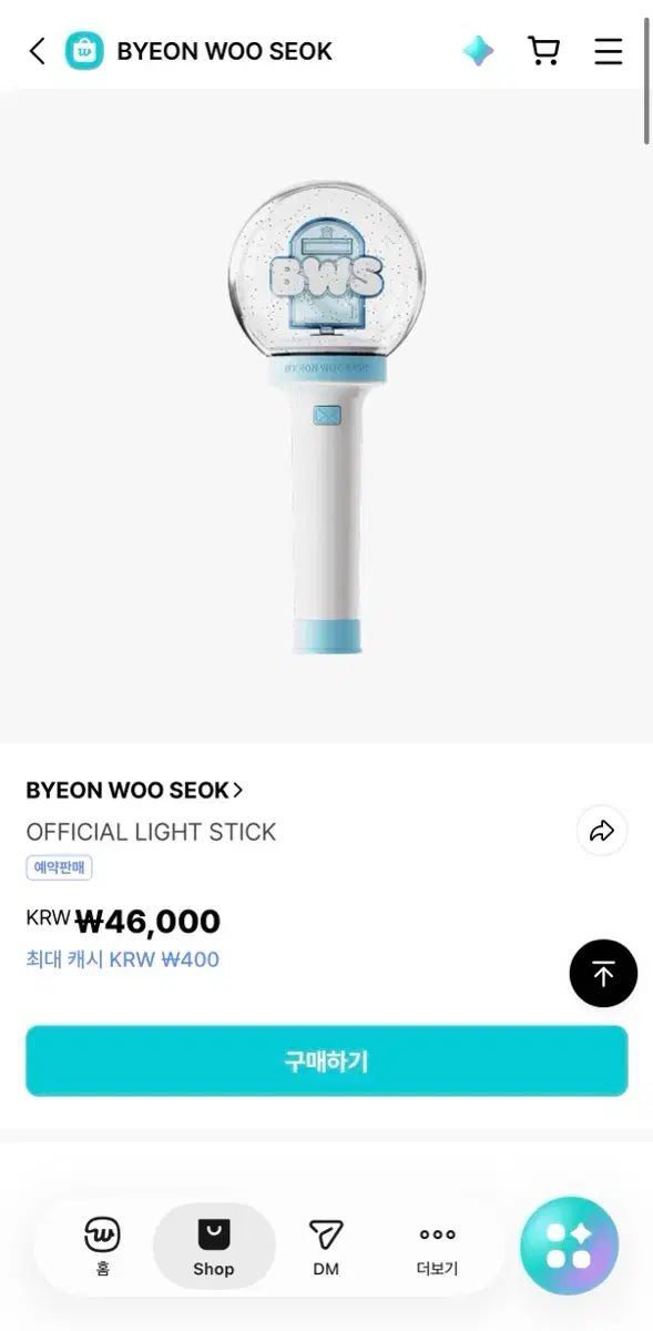 ビョンウソク公式 ペンライト 未開封 新品 BYEON WOO SEOK OFFICIAL