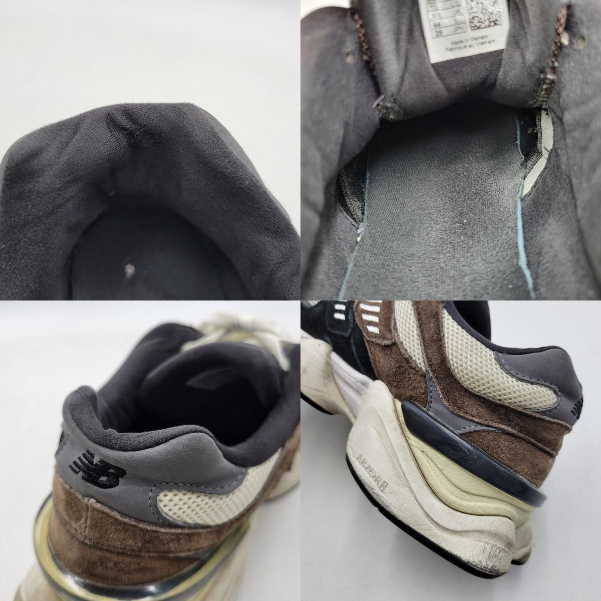 現状渡し品】 NEW BALANCE ニューバランス U9060BRN 9060 スニーカー