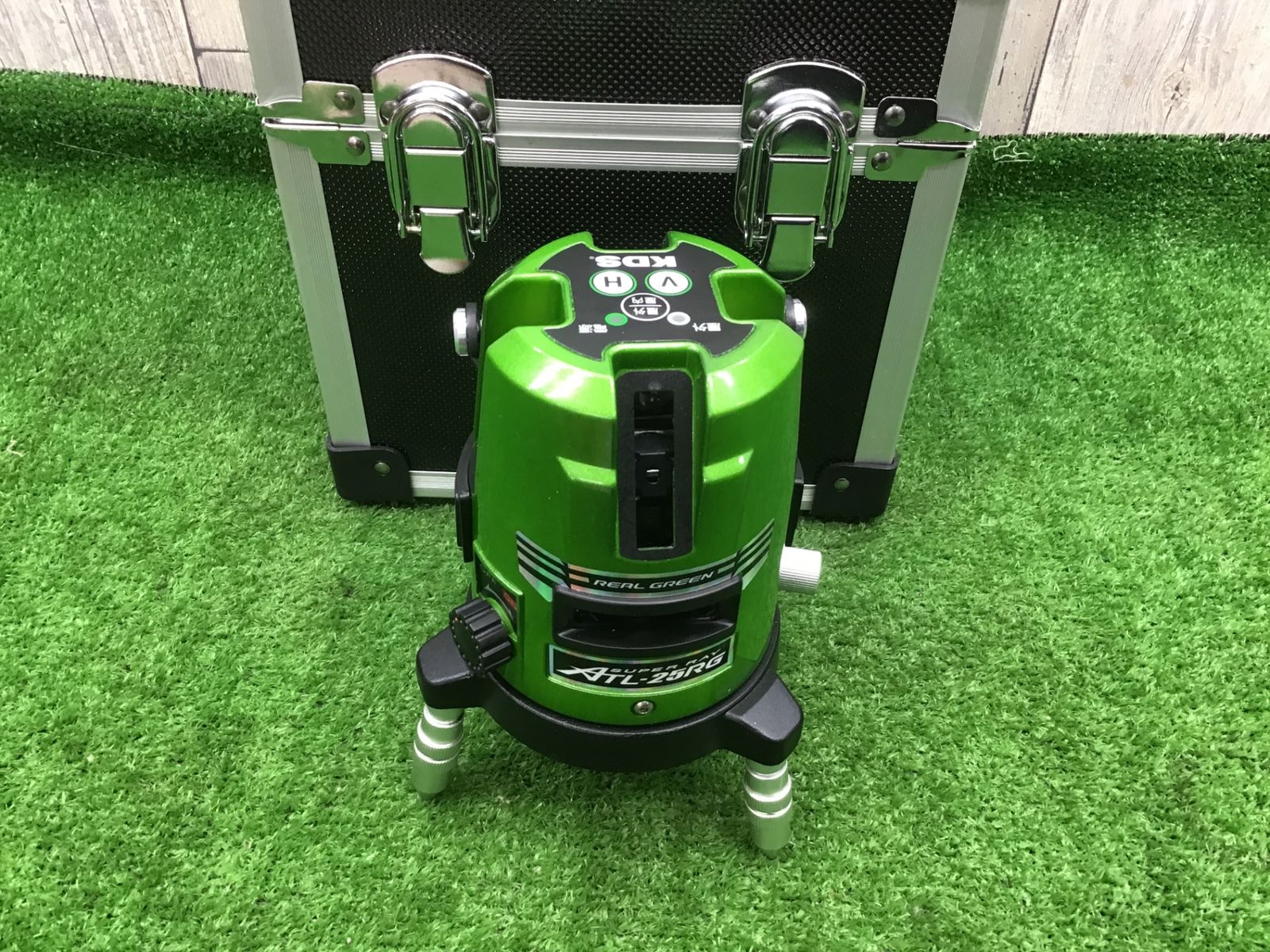 【中古動作品】KDS リアルグリーン レーザー墨出し器 縦・横 ATL-25RG♪アクトツール富山店♪SC