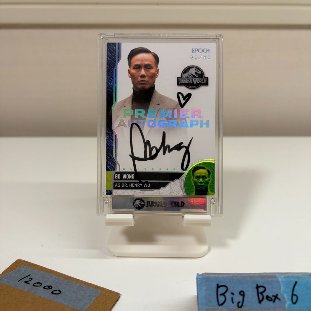2025 EPOCH BD ウォン BD Wong 03/45 直筆サインカード Jurassic World Premier Autograph カード
