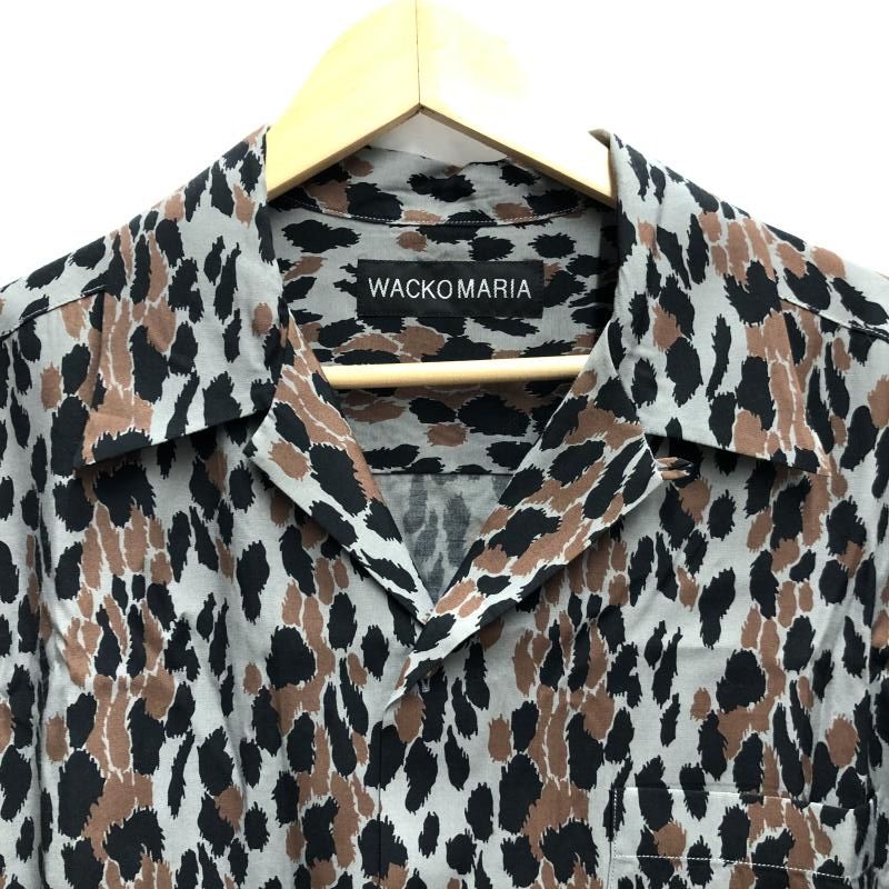 中古】WACKO MARIA 25SS LEOPARD HAWAIIAN SHIRT サイズL マルチカラー