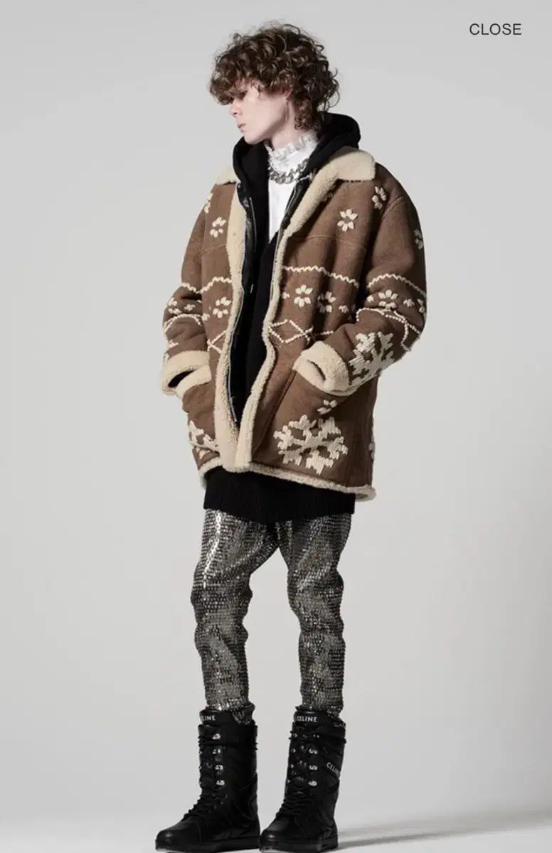 Celine セリーヌ 21fw ブラウン シープスキン ムートン Shearling コート 48 639,650円