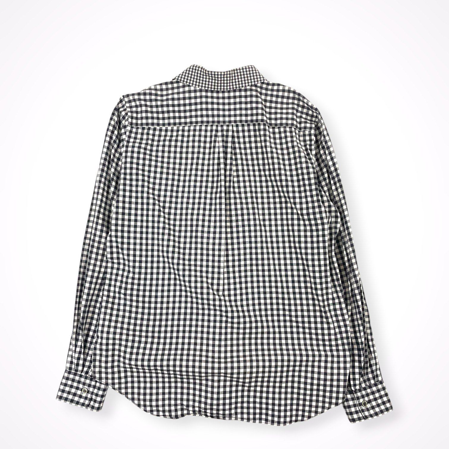 BLACK COMME des GARCONS / 丸襟 ギンガムチェック切替ドッキング