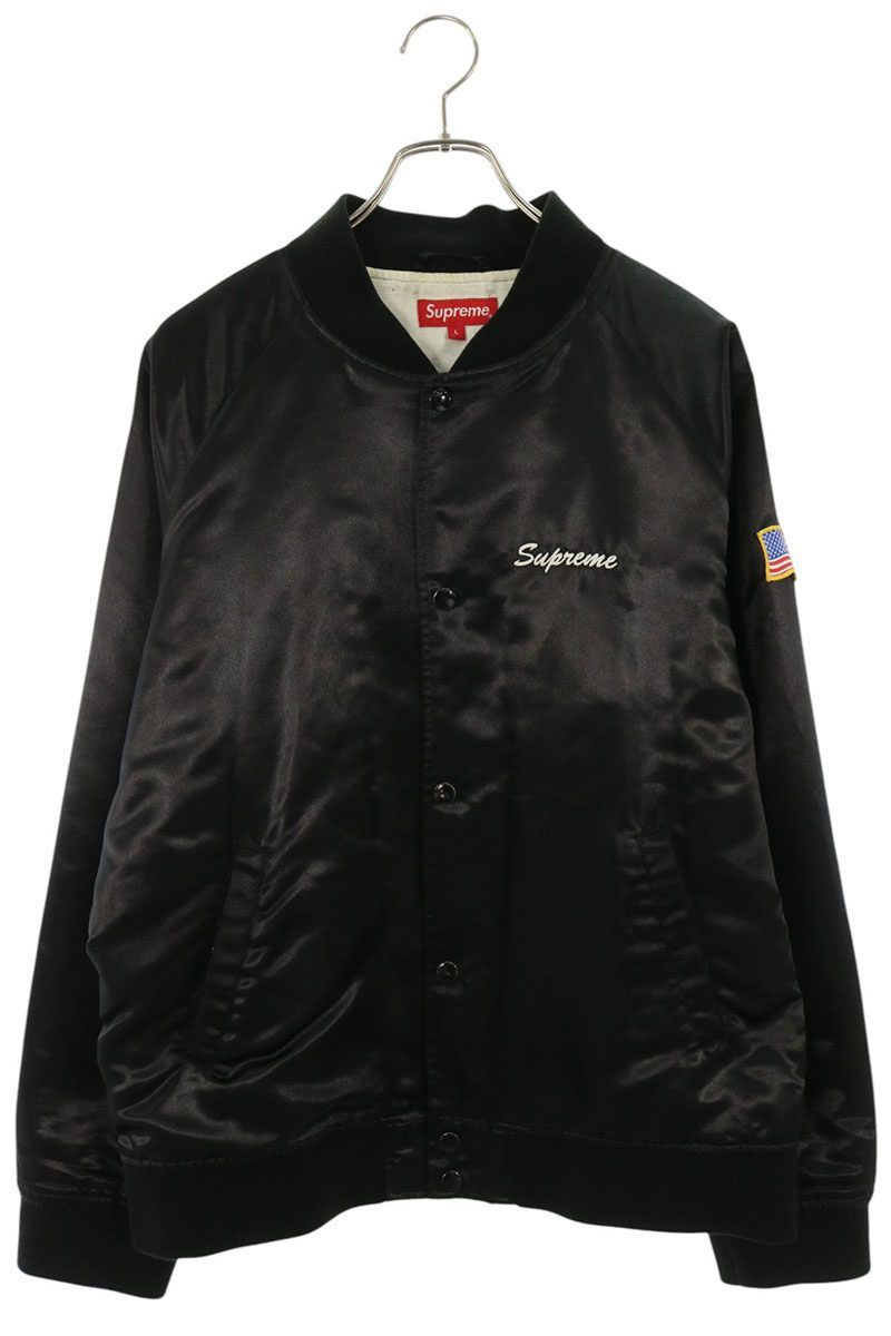 シュプリーム Betty Boop Satin Club Jacket ベティブープサテンクラブ