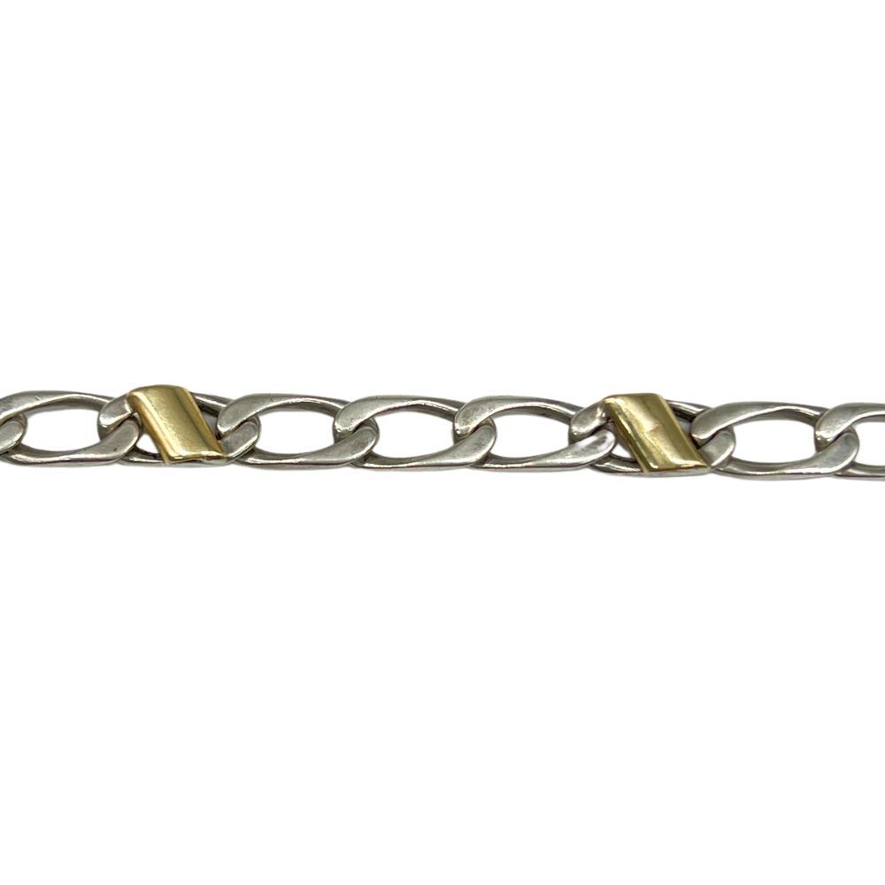 TIFFANY&CO. ティファニー シルバー925/750 フィガロ チェーン