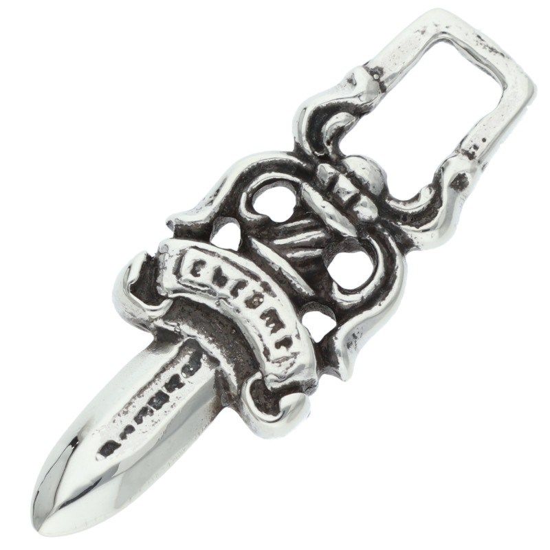 クロムハーツ #5DAGGER ZIP1/#5ダガーチャーム シルバーネックレストップ メンズ