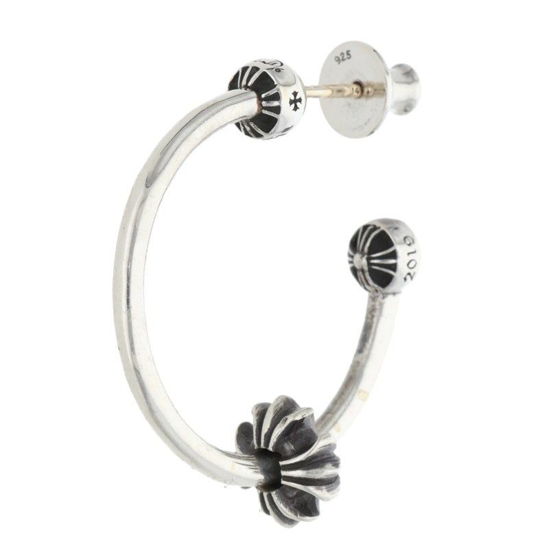 クロムハーツ SPINNER HOOP MINI シルバーピアス メンズ - メルカリ