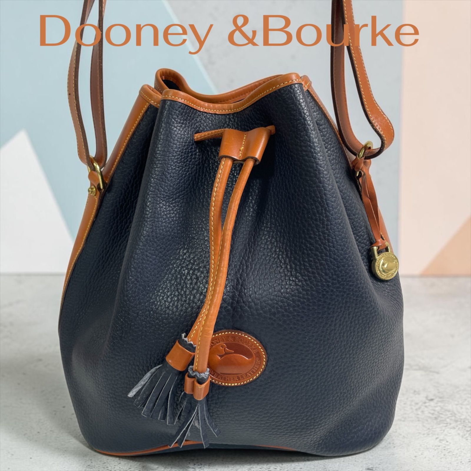 美品】Dooney & Bourke ドゥーニー バーク 巾着 ショルダーバッグ 