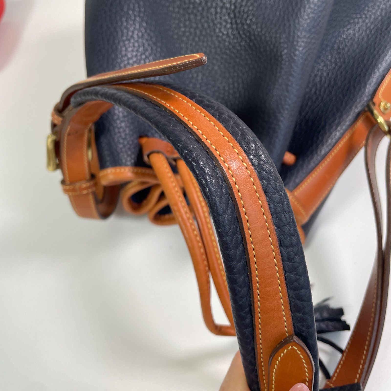 美品】Dooney & Bourke ドゥーニー バーク 巾着 ショルダーバッグ 