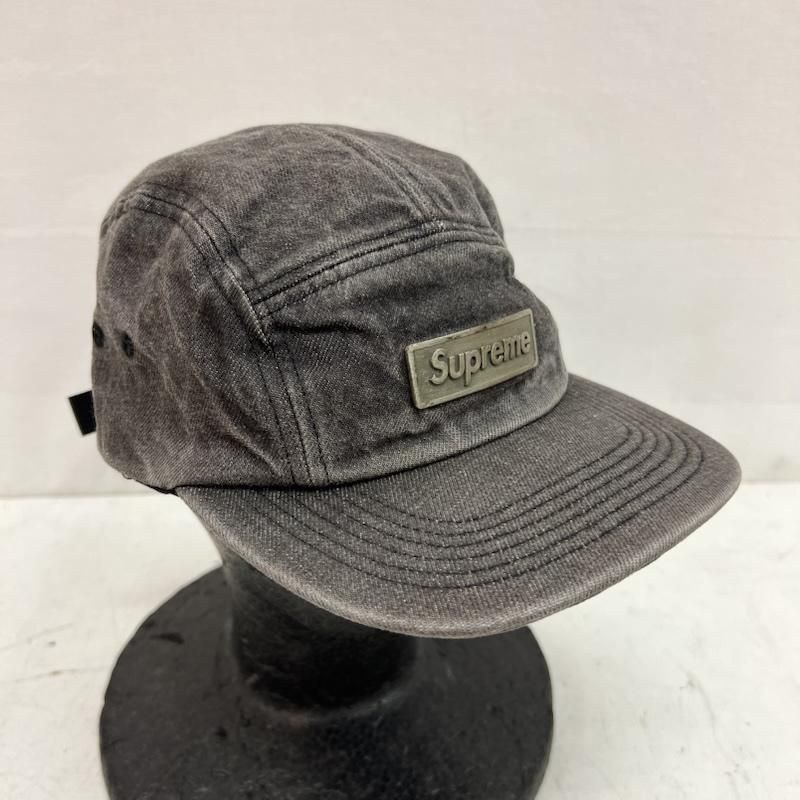 supreme メタルプレート デニムキャップ 2018ss シュプリーム 18SS Metal Plate Camp Cap メタルプレート ブラック