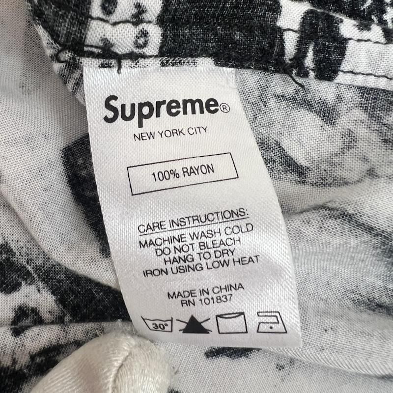 シュプリーム 18SS Vibrations Rayon Shirt 総柄 アロハシャツ メンズ