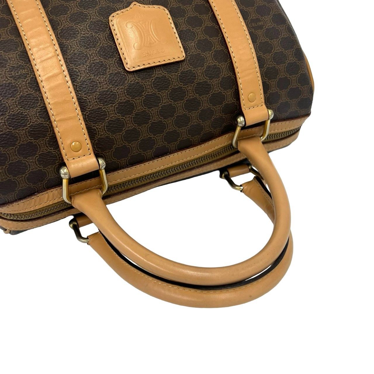 極 美品 CELINE セリーヌ ヴィンテージ マカダム ブラゾン トリオンフ