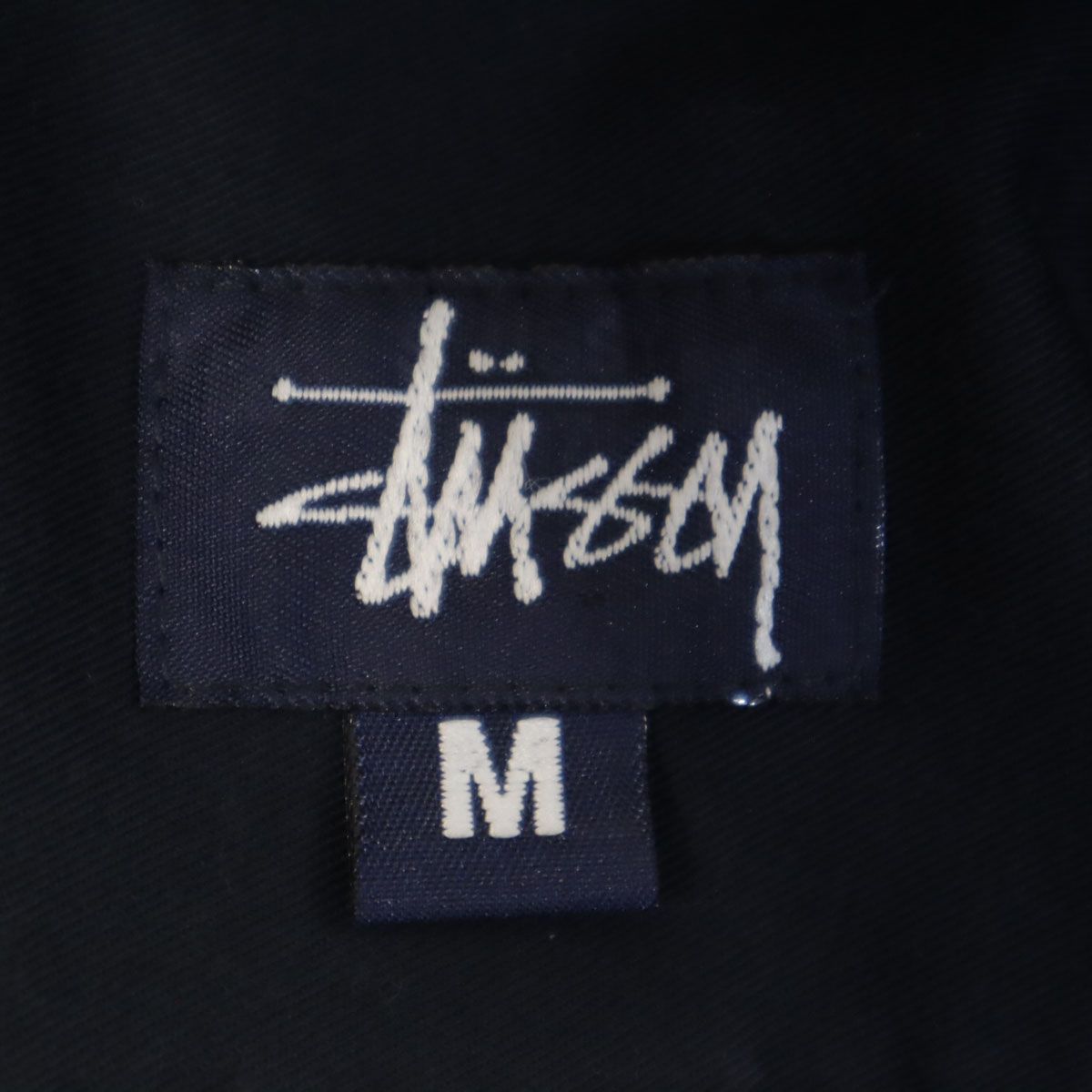 STUSSY ステューシー 90s USA製 オールド 紺タグ 半袖 ワークシャツ M