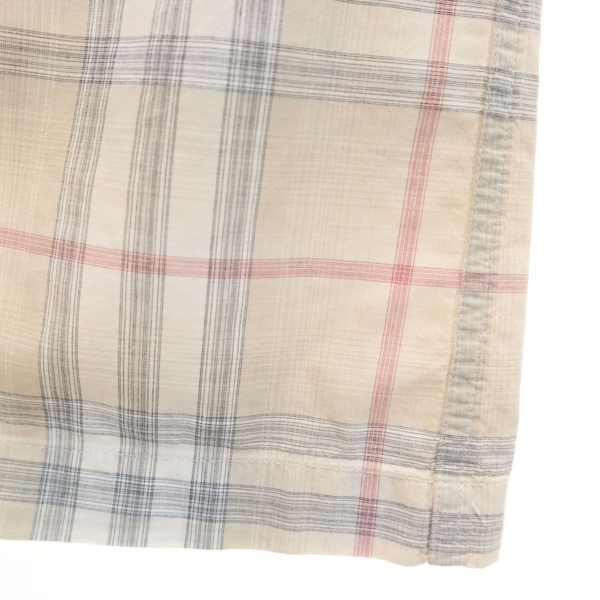 BURBERRY LONDON バーバリーロンドン 日本製 チェック柄 半袖 シャツ L