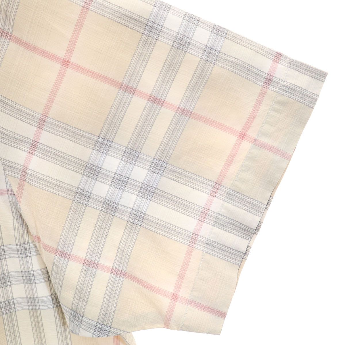 BURBERRY LONDON バーバリーロンドン 日本製 チェック柄 半袖 シャツ L