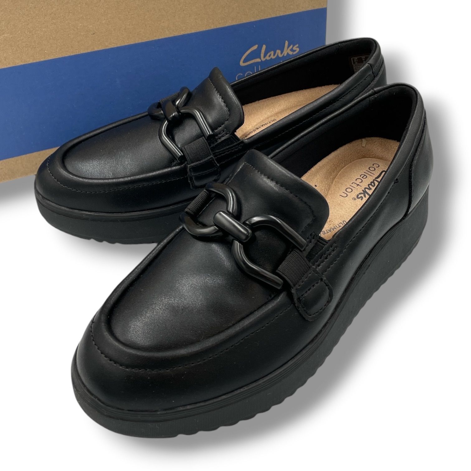 Clarks クラークス Zylah Top 厚底ローファー ザイラトップ レザー