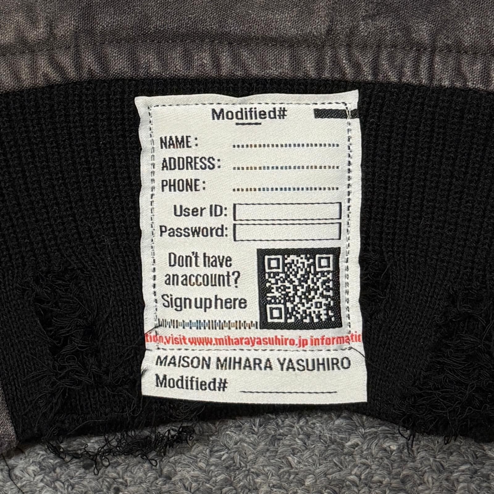 参考上代132000円 未使用 Maison MIHARA YASUHIRO 26SS SUN FADED