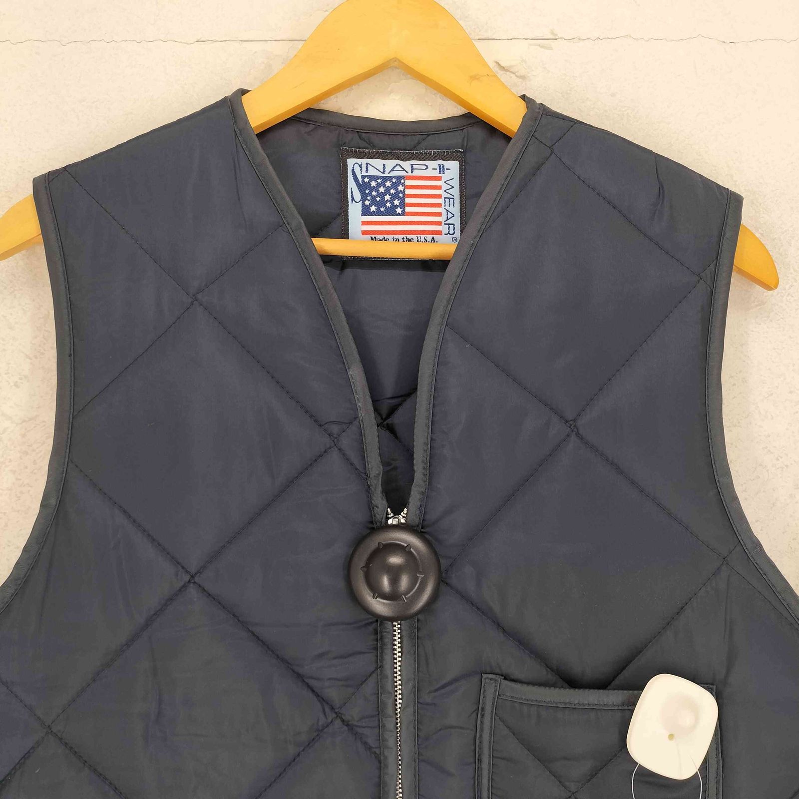 美品　SNAP'N'WEAR キルティングベストmade in usa スナップンウェア SNAP N WEAR USA製 キルティングベスト メンズ