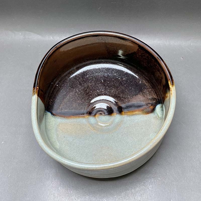 淡海ぜぜ 陽炎園 岩崎新定 膳所焼 沓形茶碗 茶道具 共箱 茶道具 - メルカリ