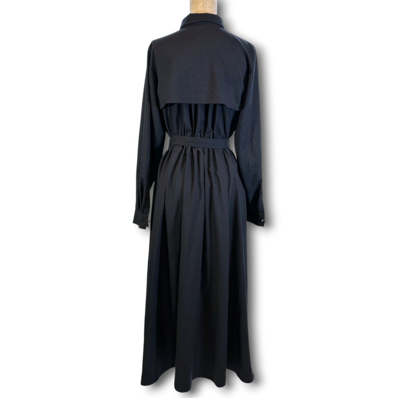 美品✨ブルーレーベルクレストブリッジ ロング丈シャツワンピース ブラック BLUE LABEL CRESTBRIDGE ブルーレーベルクレストブリッジ サイド