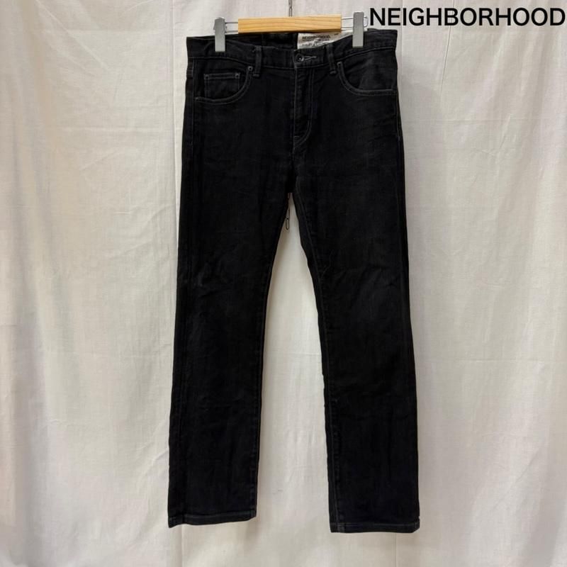 NEIGHBORHOOD ネイバーフッド デニムパンツ M 黒 【古着】【中古】【送料無料】 ネイバーフッド ブラックデニムパンツ 172BENH-PTM03 E.L.SLIM M