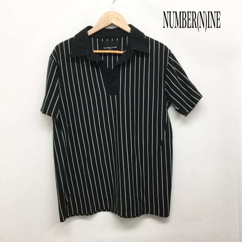 ナンバーナイン　ストライプデニム ナンバーナイン デニム NUMBER (N)INE DENIM ストライプ ポロシャツ