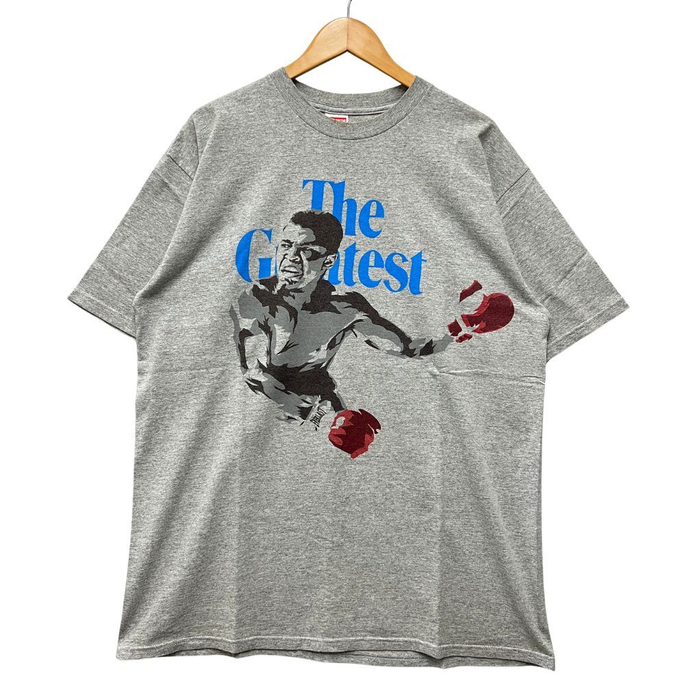 SUPREME シュプリーム モハメドアリ プリント 半袖Tシャツ グレー