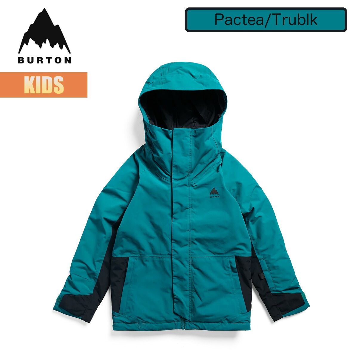 バートン スノーボードウェア キッズ ジャケット 26-27 Burton スキマー Pacific Teal / True Black 27WIN-243151 Kids' Burton Skimmer Jacket 2-Layer 2レイヤー 子供 正規品