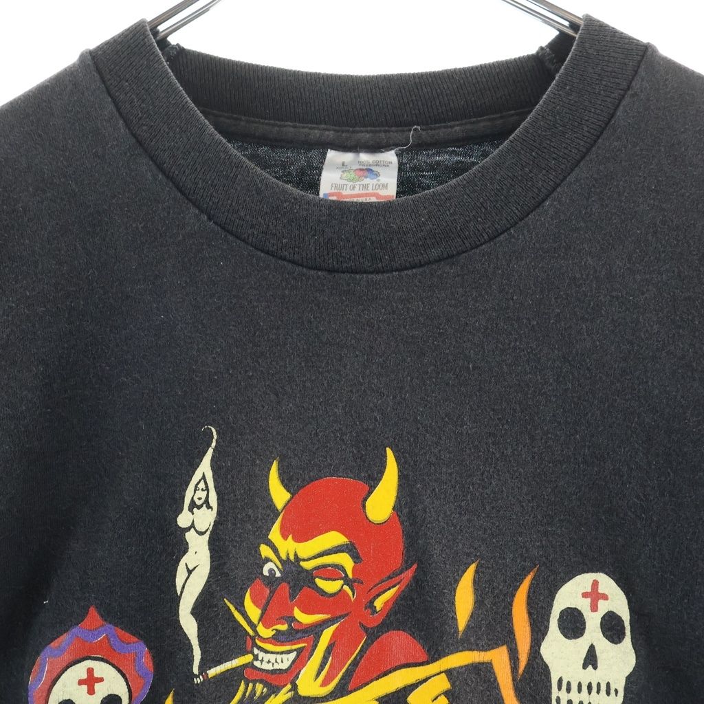 VINTAGE ヴィンテージ 90s IE The Shuffling Hungarians ロングスリーブカットソー ブラック VINTAGE (ヴィンテージ) 90s GEORGIE The Shuffling Hungarians ロング