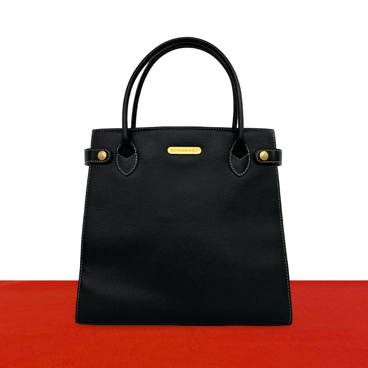 極 美品 BURBERRY バーバリー ヴィンテージ ロゴ 金具 ノバチェック