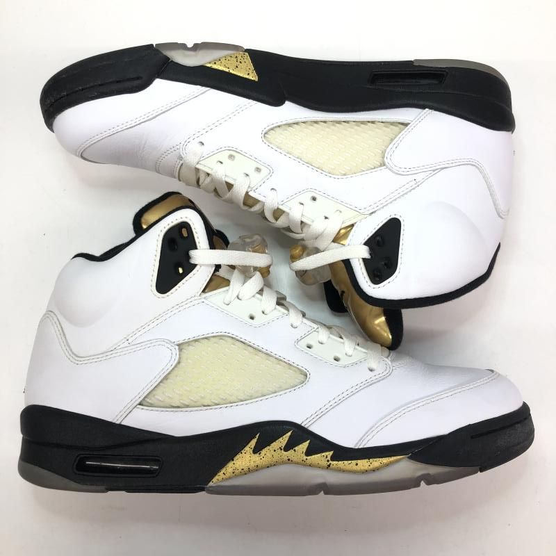 中古】NIKE AIR JORDAN 5 RETRO OLYMPIC 2016 28.5cm 136027-133