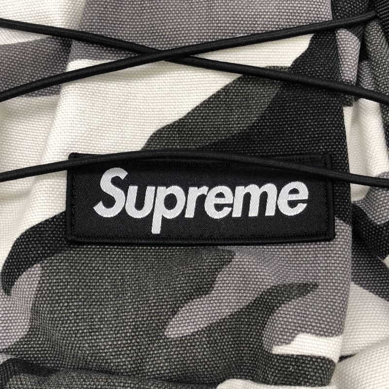 中古】Supreme 25SS Backpack Snow Camo カモフラ バックパック グレー