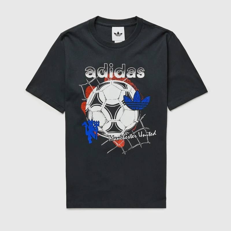 【送料無料・匿名配送】adidas Originals アディダス オリジナルス マンチェスターユナイテッド 26/27 公式 OG グラフィック Tシャツ 黒 半袖 新品 正規品
