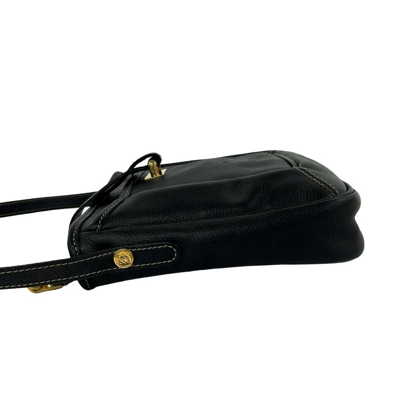 極 美品 希少品 LOEWE ロエベ ヴィンテージ アナグラム レザー 本革
