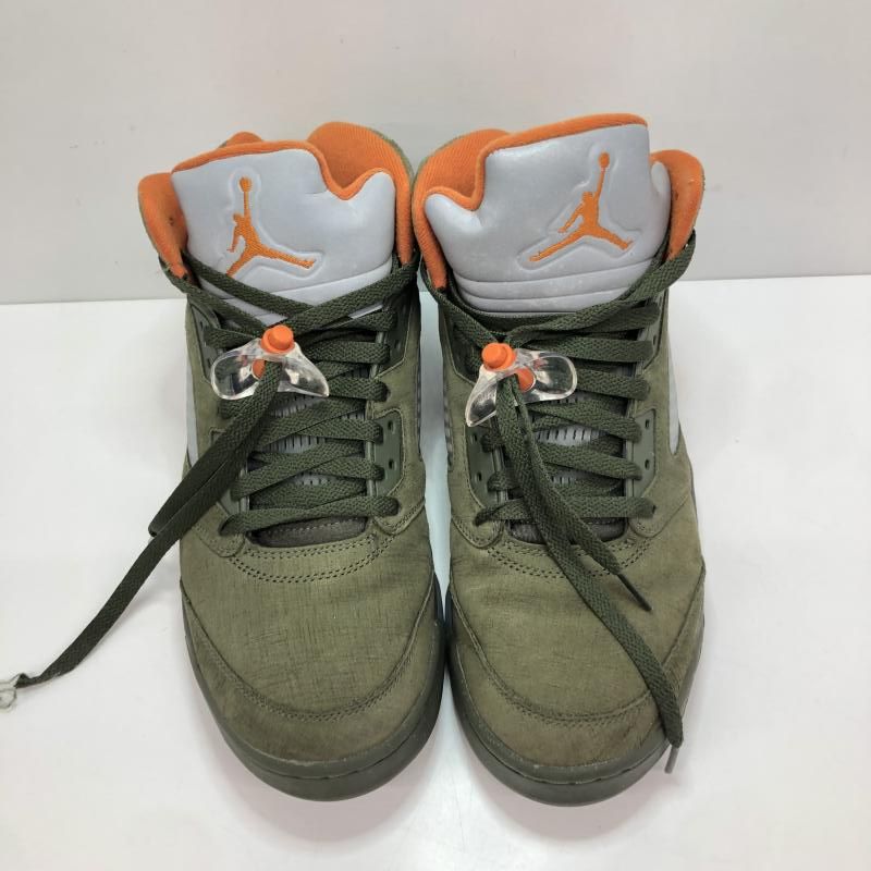 中古】NIKE AIR Jordan 5 Retro Olive DD0587-308 27.5cm ナイキ エア