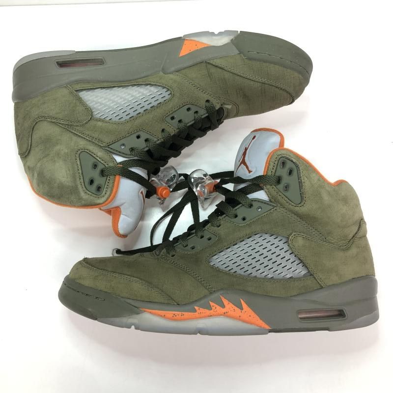 中古】NIKE AIR Jordan 5 Retro Olive DD0587-308 27.5cm ナイキ エア