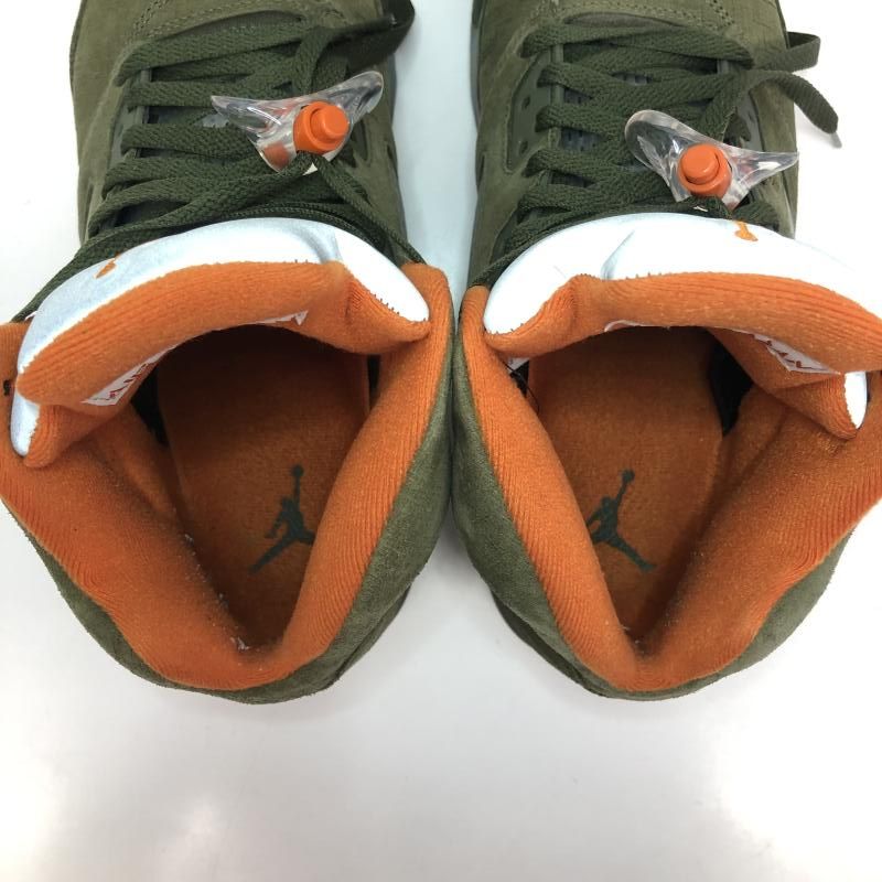 中古】NIKE AIR Jordan 5 Retro Olive DD0587-308 27.5cm ナイキ エア